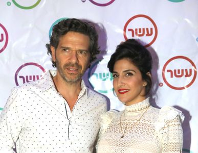 Ishai Golan and Magi Azarzar at an event for Viki and Me (2017)