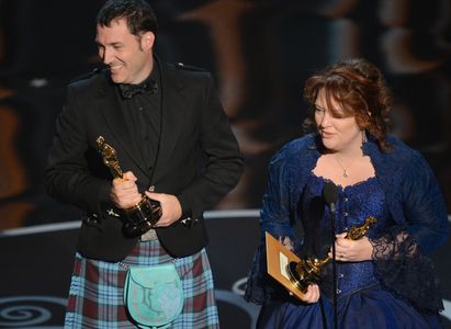 Mark Andrews and Brenda Chapman at an event for The Oscars (2013)