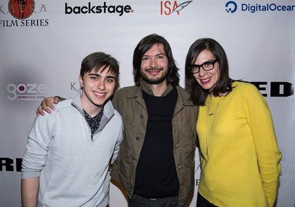 Nikhil Melnechuk with Cole Vallis and Melissa Jackson at Katra Film Series