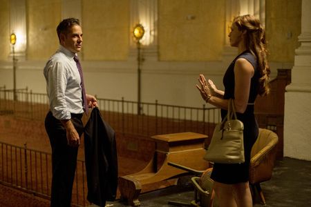 Adrian Pasdar and Amanda Righetti in Colony (2016)