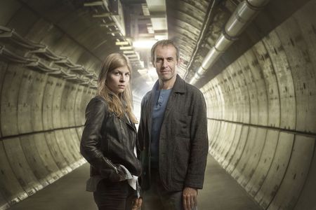 Stephen Dillane and Clémence Poésy in The Tunnel (2013)