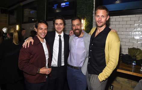 Alexander Skarsgård, Nat Wolff, Dan Krauss, and Adam Long