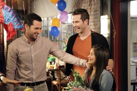 Matthew Rhys, Luke Macfarlane, and Isabella Rae Thomas in Brothers & Sisters (2006)