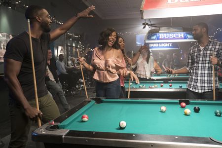 Taraji P. Henson, Aldis Hodge, and Roshawn Franklin in What Men Want (2019)