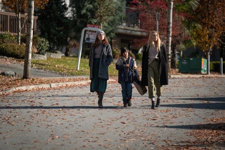 Gordon Cormier, Amber Heard, and Odessa Young in The Stand (2020)