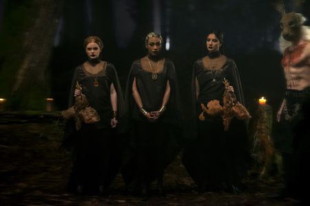 Tati Gabrielle, Abigail Cowen, and Adeline Rudolph in Chilling Adventures of Sabrina (2018)