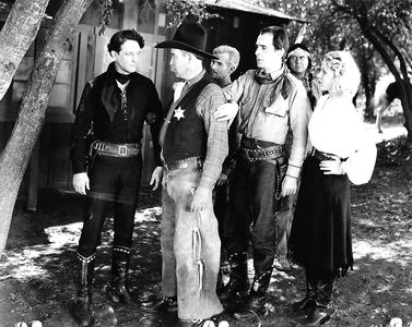 Ace Cain, Bill Cody, Donald Reed, Ethel Jackson, Bud Pope, and Bert Young in Six Gun Justice (1935)