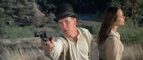 Barbara Hershey and Larry Wilcox in The Last Hard Men (1976)