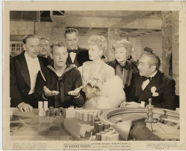 Billie Burke, Chick Chandler, Walter Kingsford, Adolphe Menjou, Dennis O'Keefe, and Martha Scott in Hi Diddle Diddle (19