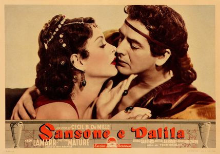 Hedy Lamarr and Victor Mature in Samson and Delilah (1949)