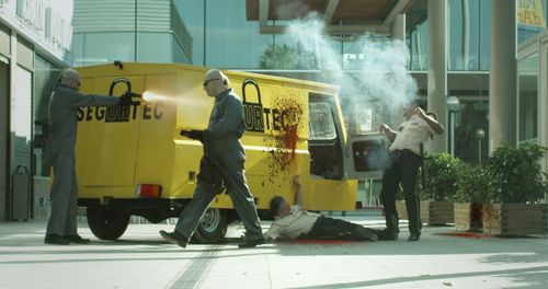 Frank Feys, Miko Jarry, and Cristóbal Olivares in Day Release (2015)