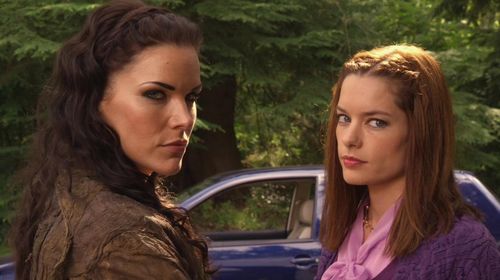 Karen Cliche and Gina Holden in Flash Gordon: A Modern Space Opera (2007)