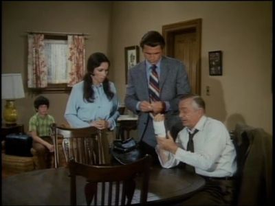 James Brolin, Robert Young, Margarita Cordova, and Gary Dubin in Marcus Welby, M.D. (1969)