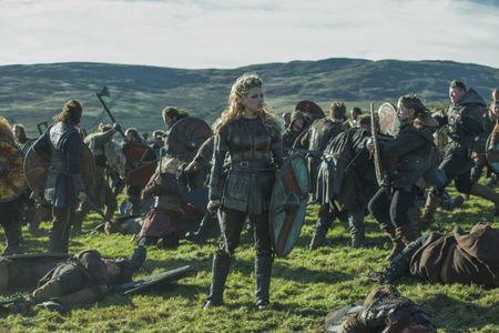 Katheryn Winnick and Ben Roe in Vikings (2013)