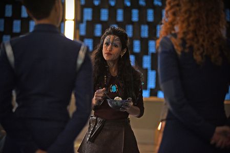 Sonequa Martin-Green, Yadira Guevara-Prip, and Mary Wiseman in Star Trek: Discovery (2017)