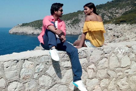 Raj Tarun and Hebah Patel in Andhhagadu (2017)