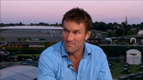 Pat Cash in Today at Wimbledon (1964)