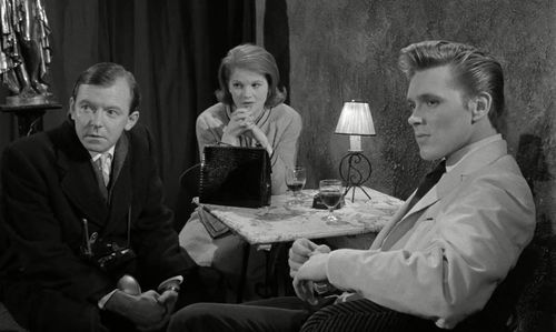 Peter Barkworth, Billy Fury, and Anna Palk in Play It Cool (1962)