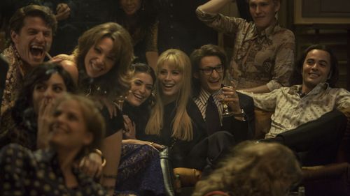 Marie de Villepin, Nikolai Kinski, Laura Smet, Pierre Niney, Hadrien Bal, and Florence Eugene in Yves Saint Laurent (201