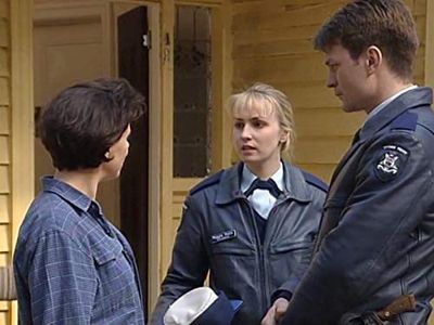 Grant Bowler and Lisa McCune in Blue Heelers (1994)