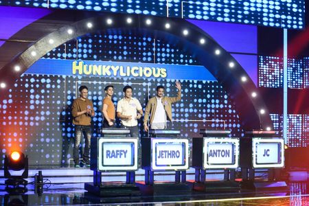 Anton Bernardo, JC Castro, Jethro Ramirez, and Raffy Anido in Family Feud Philippines (2022)