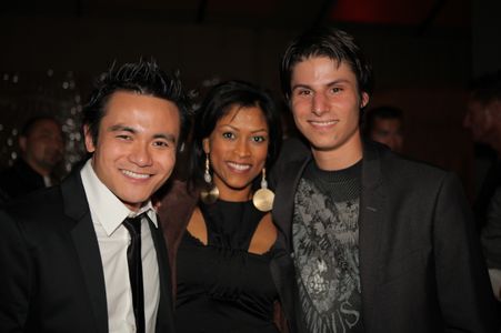 Stars Adrian Zaw, Jo Mani, Director Nick Acosta at The Resistance Premiere. 2010