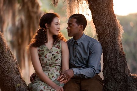 Joshua Boone and Solea Pfeiffer in A Jazzman's Blues (2022)