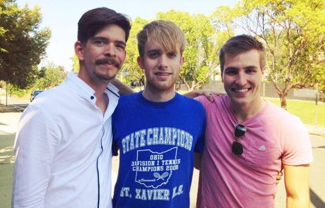 Idan Menin, Joe Hackman, and Paul Michael Draper behind the scenes of Boy Next Door.