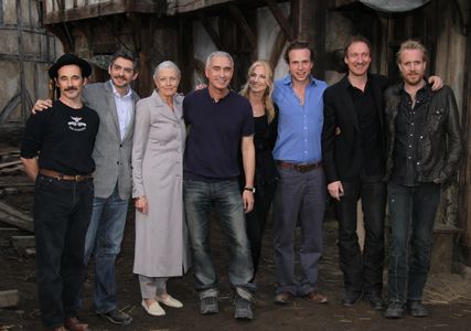 (l-r) Mark Rylance, John Orloff, Vanessa Redgrave, Roland Emmerich, Joely Richardson, Rafe Spall, David Thewlis, Rhys if