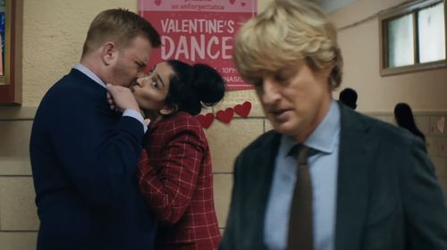 Owen Wilson, Sarah Silverman, and Stephen Wallem in Marry Me (2022)