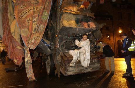 Terry Gilliam and Heath Ledger in The Imaginarium of Doctor Parnassus (2009)