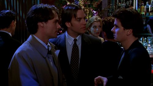 Robert Sean Leonard, Chris Eigeman, and Michael Weatherly in The Last Days of Disco (1998)