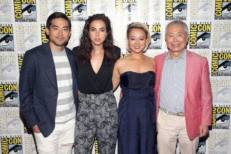 George Takei, Derek Mio, Cristina Rodlo, and Kiki Sukezane at an event for The Terror (2018)