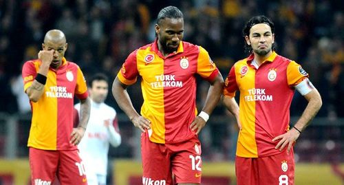 Didier Drogba, Felipe Melo, and Selcuk Inan