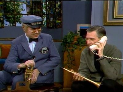 David Newell and Fred Rogers in Mister Rogers' Neighborhood (1968)