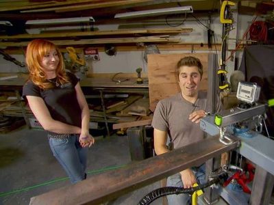 Tory Belleci and Kari Byron in MythBusters (2003)