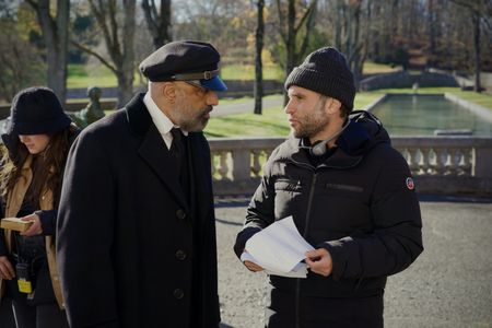 Faran Tahir and Austin Stark on the set of COUP!