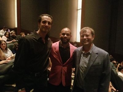 L to R: Mark Heidelberger, Kevin Asbell and Ian Vishnevsky at the Warner Bros premiere of 