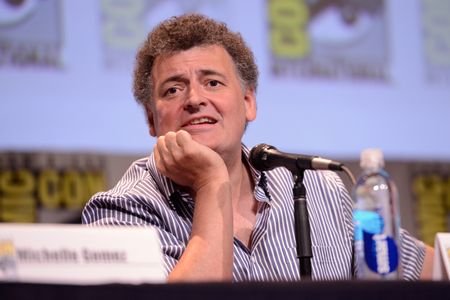 Steven Moffat at an event for Sherlock (2010)