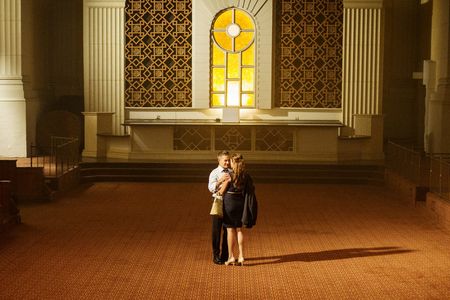 Adrian Pasdar and Amanda Righetti in Colony (2016)