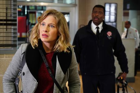 Eamonn Walker and Ellen Woglom in Chicago Fire (2012)