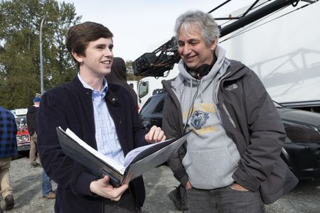 Freddie Highmore and David Shore in The Good Doctor (2017)