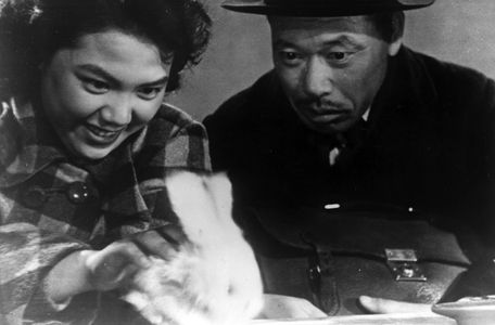 Miki Odagiri and Takashi Shimura in Ikiru (1952)