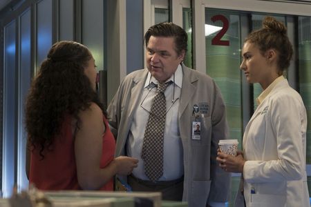 Oliver Platt and Rachel DiPillo in Chicago Med (2015)