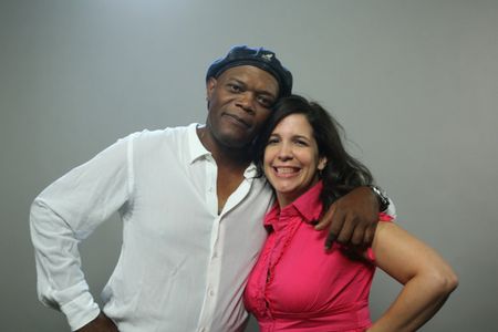 Samuel Jackson with director Sue Kramer