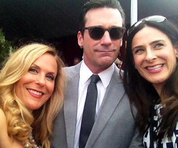 With Jon Hamm and Kristen Razeggi at the Independent Spirit Awards, 2014