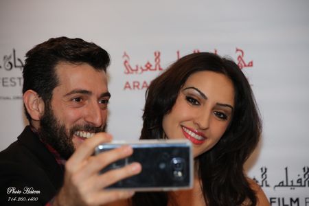 Actor, Charles Marina w/ Actress, Reem Kadem at The 19th Annual Arab Film Festival.