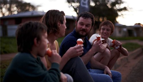 Daniel Henshall, Lucas Pittaway, Marcus Howard, and Matthew Howard in The Snowtown Murders (2011)