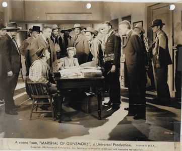 Jim Farley, Russell Hayden, Jennifer Holt, Fuzzy Knight, Ethan Laidlaw, Herbert Rawlinson, Tex Ritter, Michael Vallon, a