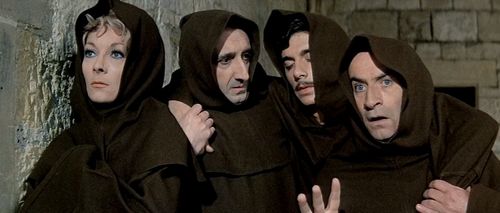 Louis de Funès, Bernard Alane, Claude Gensac, and Pascal Mazzotti in Hibernatus (1969)